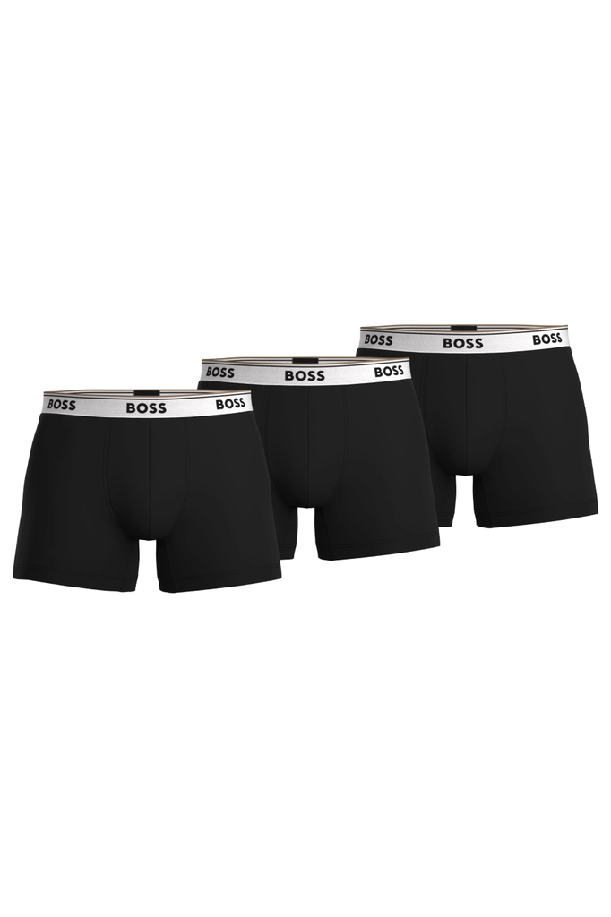 Hugo Boss 3 Pack Mens Boxer Brief - Multicolour Cotton - Size Large